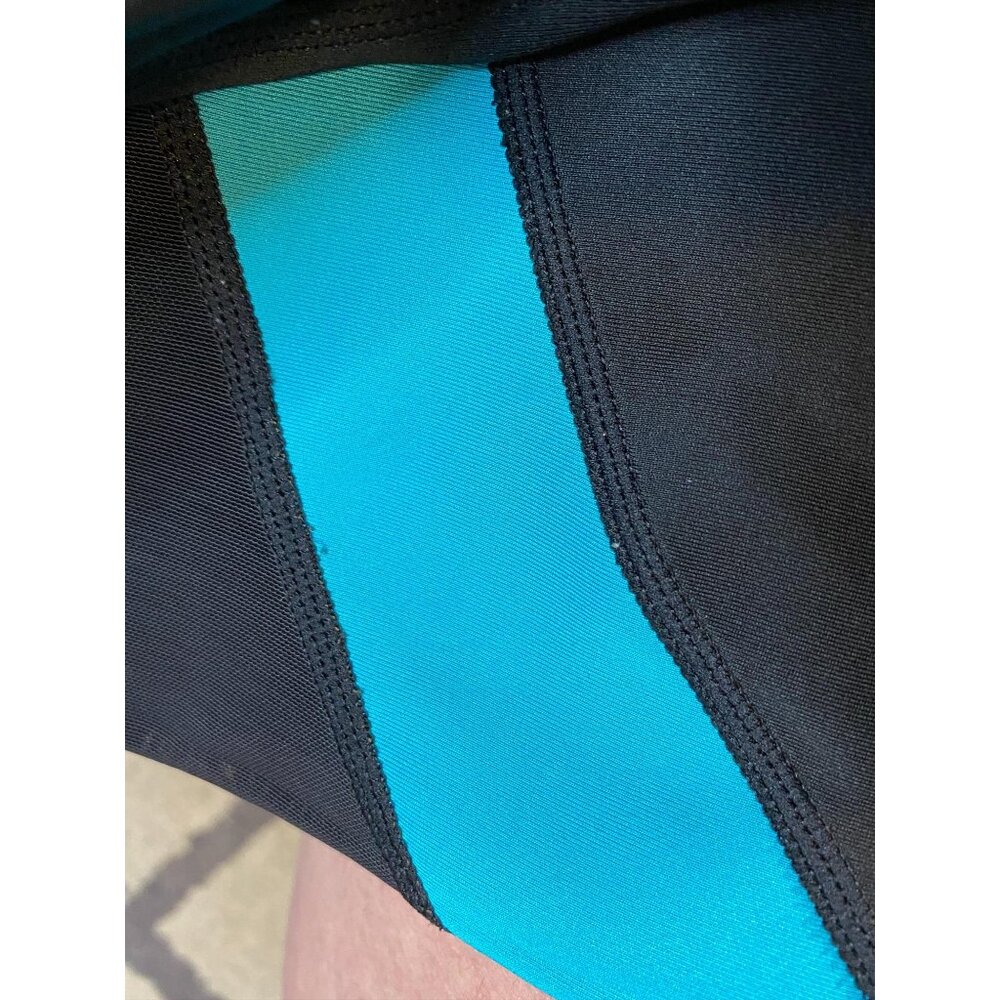 Adidas Women's Black/Blue Climalite Leggings XS - Picture 5 of 11